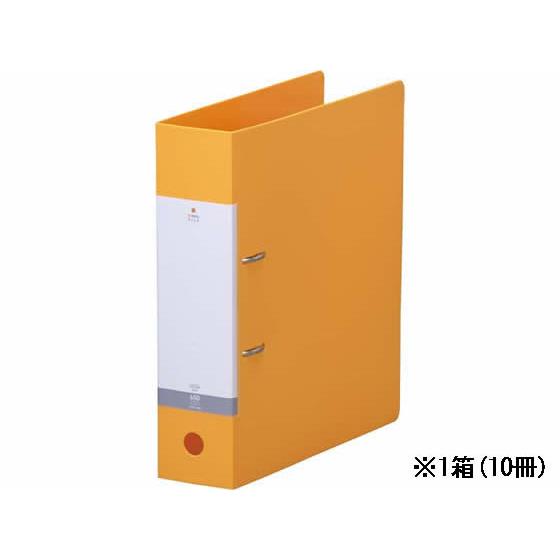 D型リングファイル A4タテ 背幅74mm 黄 10冊 リヒトラブ G2280-5