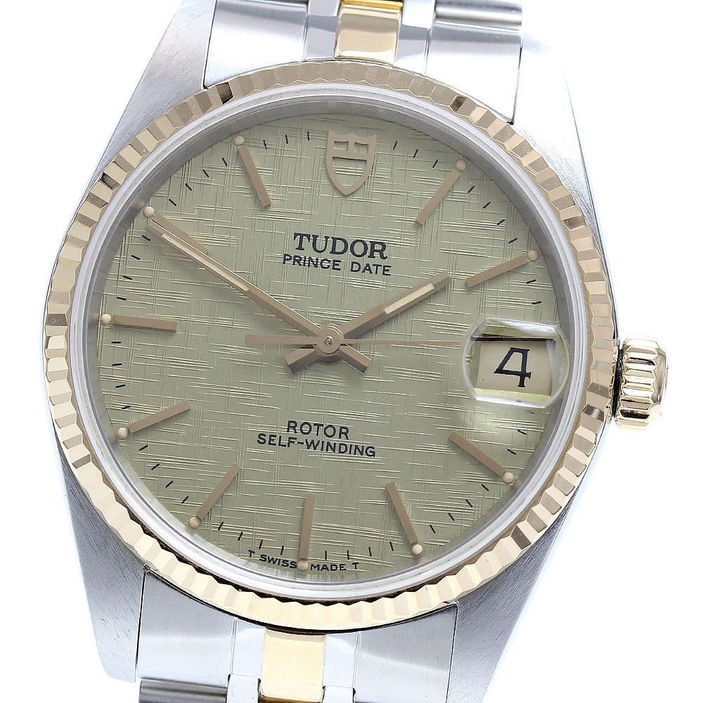 チュードル TUDOR 72033 プリンス デイト YGコンビ 自動巻き ボーイズ 良品 _821997【中古】 190,300円