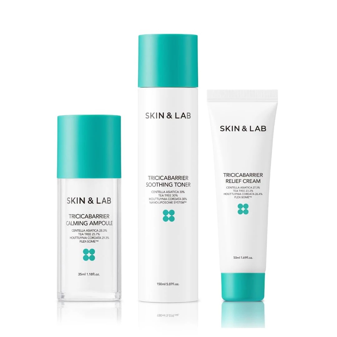 [SKIN&LAB] トライカバリア鎮静&ニキビ肌セット トナーアンプルクリーム付き