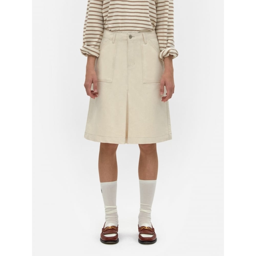 DEPOUND デニムミディスカート エクリュ