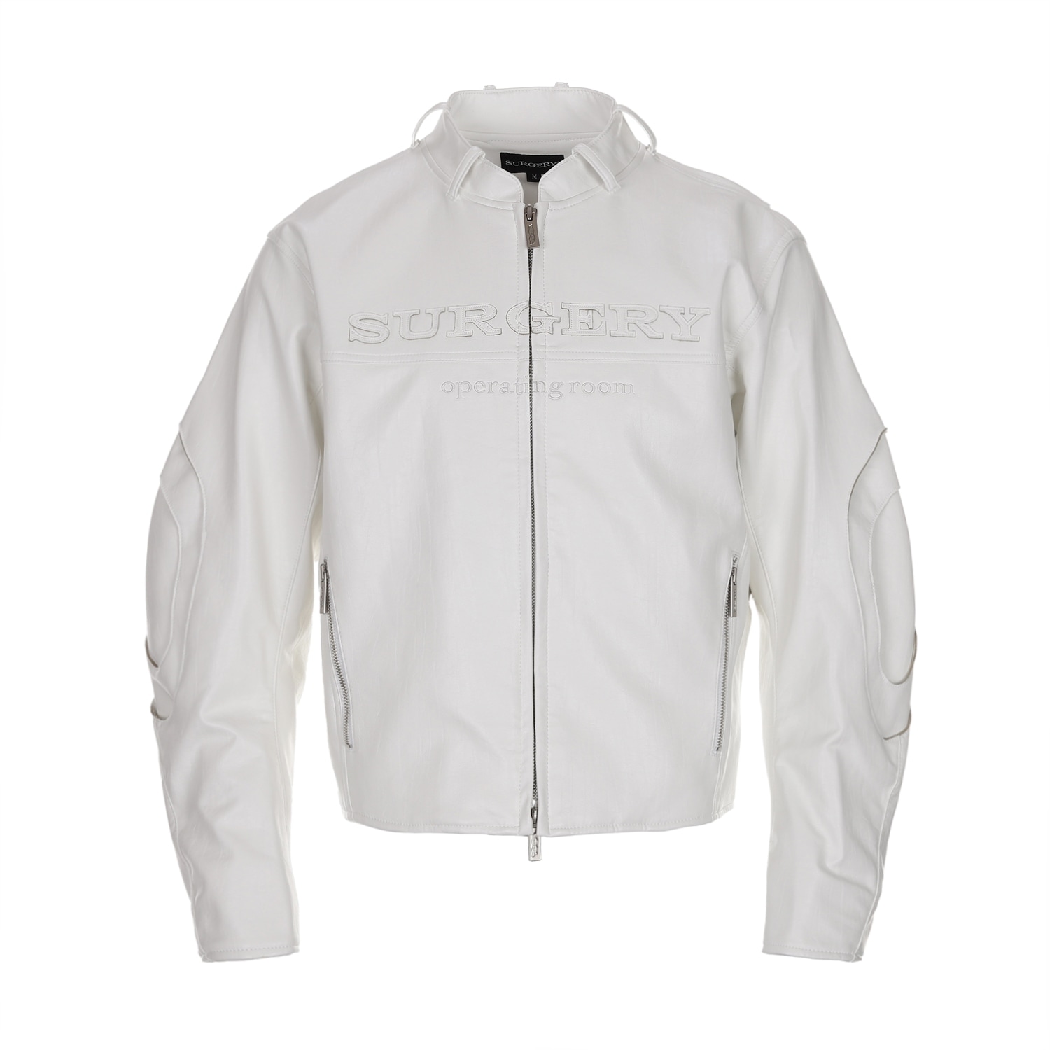 【SURGERY】 SURGERY STRATUM LEATHER JACKET : WHITE