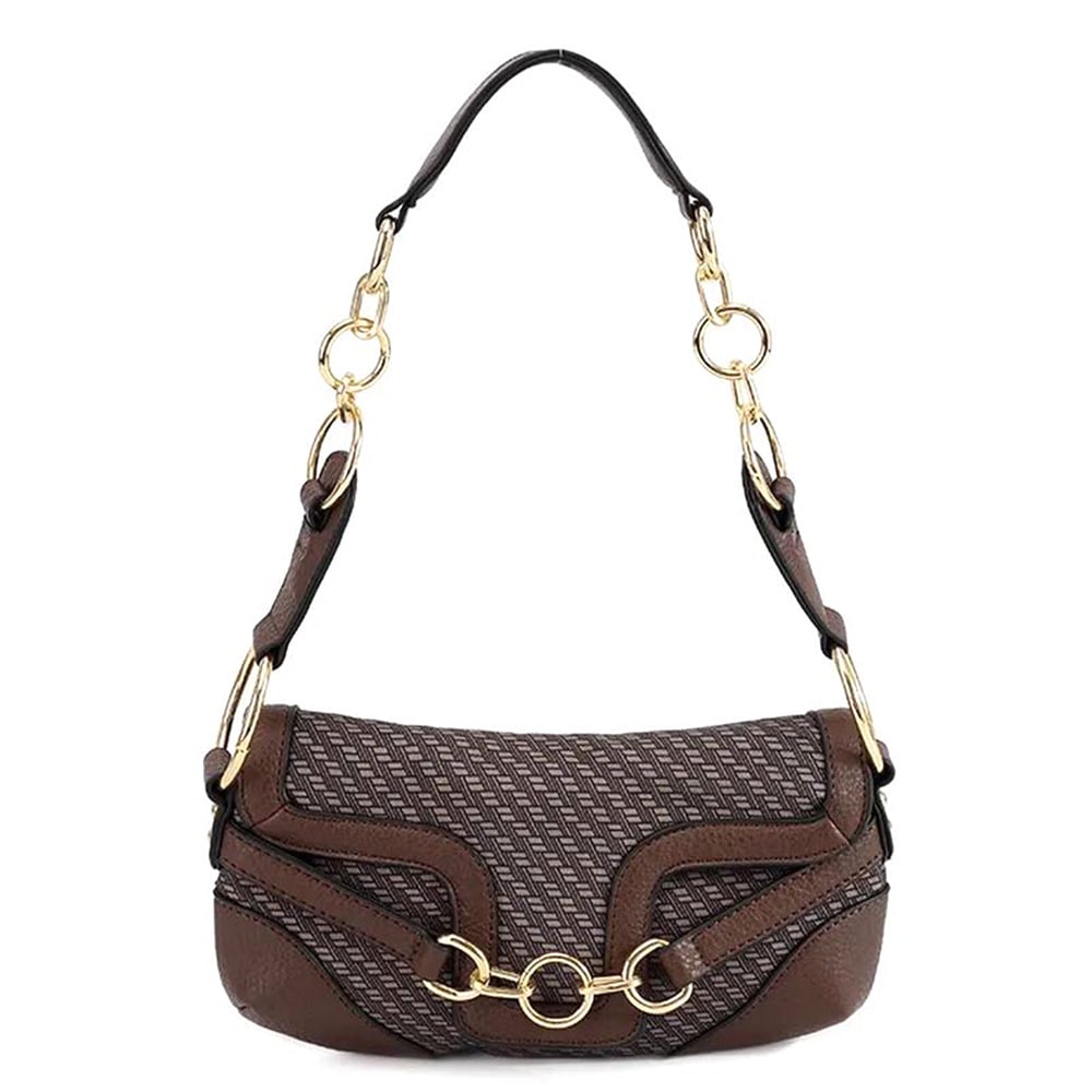 버클 빈티지 바게트백 미니 숄더백