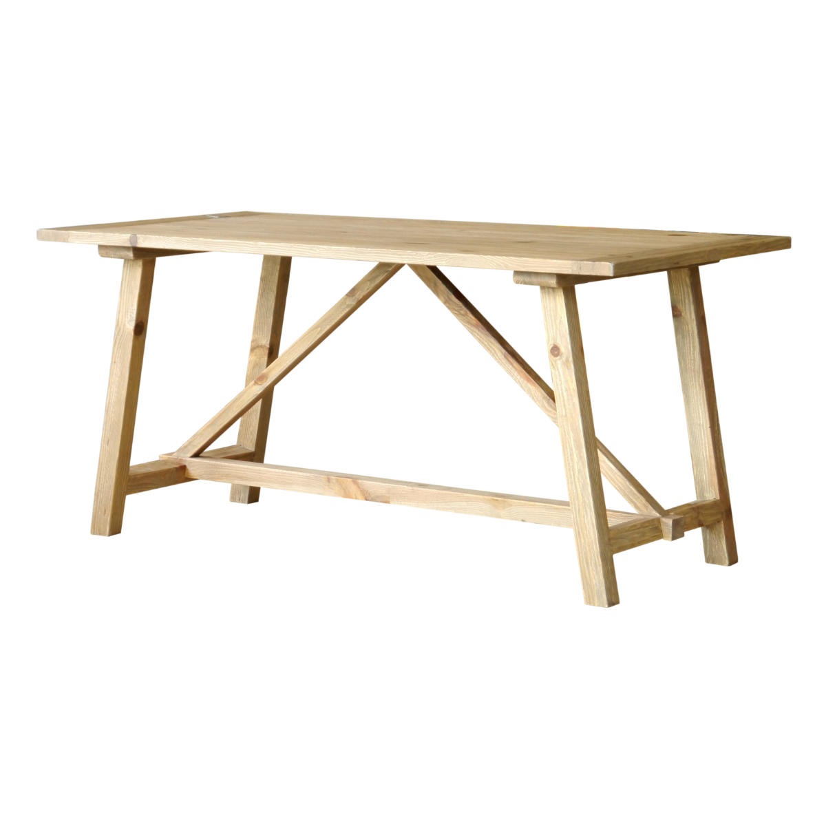 ダイニングテーブル 4人掛け 天然木 幅160cm テーブル 食卓 四人掛け パイン材 木製 古材 ダイニング 作業台 作業テーブル 北欧 カントリー調 おしゃれ 開梱設置