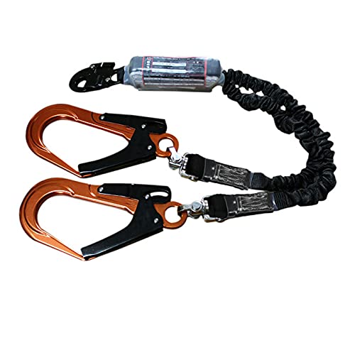 [椿モデル] 伸縮式 ダブルランヤード 100kgまで オレンジ 墜落制止用器具の規格 適合品(第二種/第一種/B種) 20BL-TWASOR-LJBL 17,640円