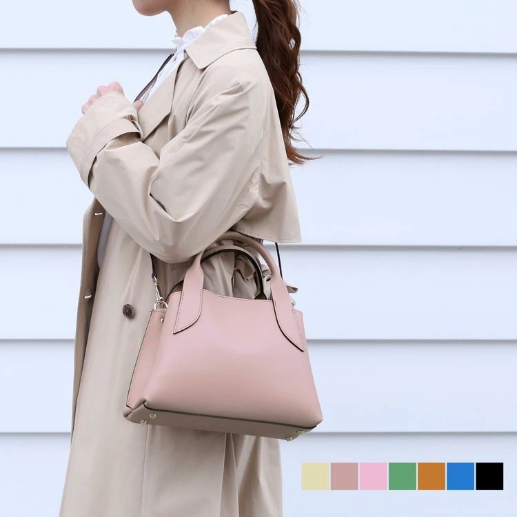 ハンドバッグ レディース 通勤 通勤バッグ きれいめ バッグ コンパクト 2way シンプル ショルダー 斜めがけ かわいい おしゃれ レザー イタリア製 フォーマル カジュアル イタリアンレザー 卒