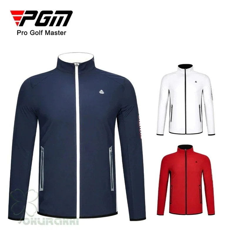 ゴルフ ゴルフウェア メンズ アウター ゴルフアウター コート ジャケット 長袖 春秋冬 防風 スポーツウェア 男性用2410gfjk09