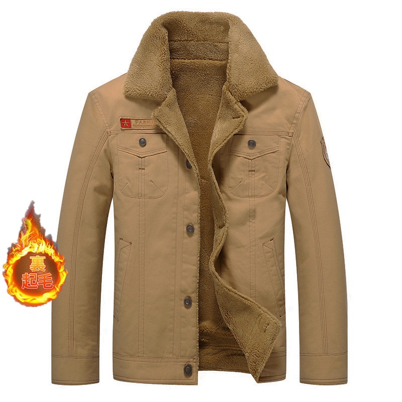 ボアジャケット メンズ ポリエステル ジャケット 裏ボアジャケット ミリタリー 防寒 冬 ボアコート アウター もこもこ 厚手 冬服