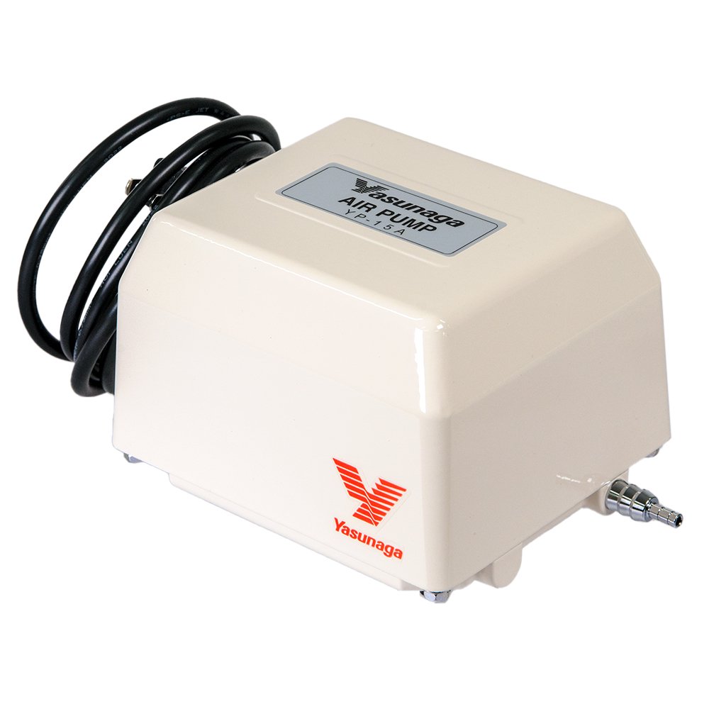 安永電磁式エアーポンプ（ブロワー）　ＹＰ－１５Ａ　１２０ｃｍ以上水槽用エアーポンプ　ＣＲＣ10―21―10―60―00