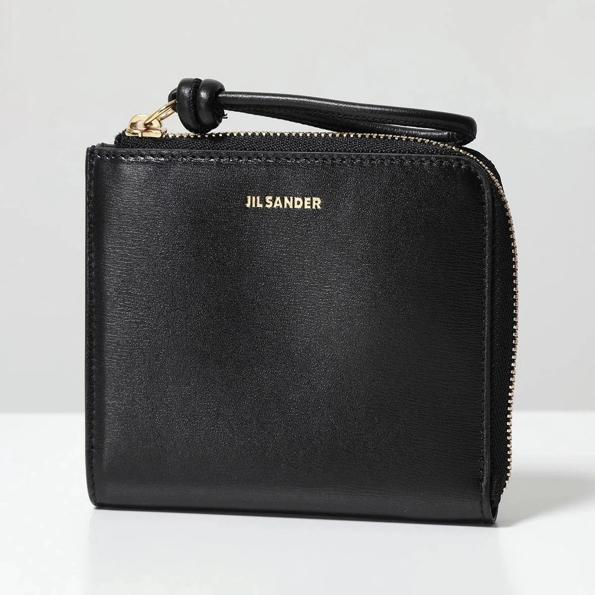 JIL SANDER ジルサンダー コインケース CREDIT CARD PURSE J07VL0004 P4841 メンズ レザー カードケース ロゴ ミニ財布 L字ファスナー 001/BLACK