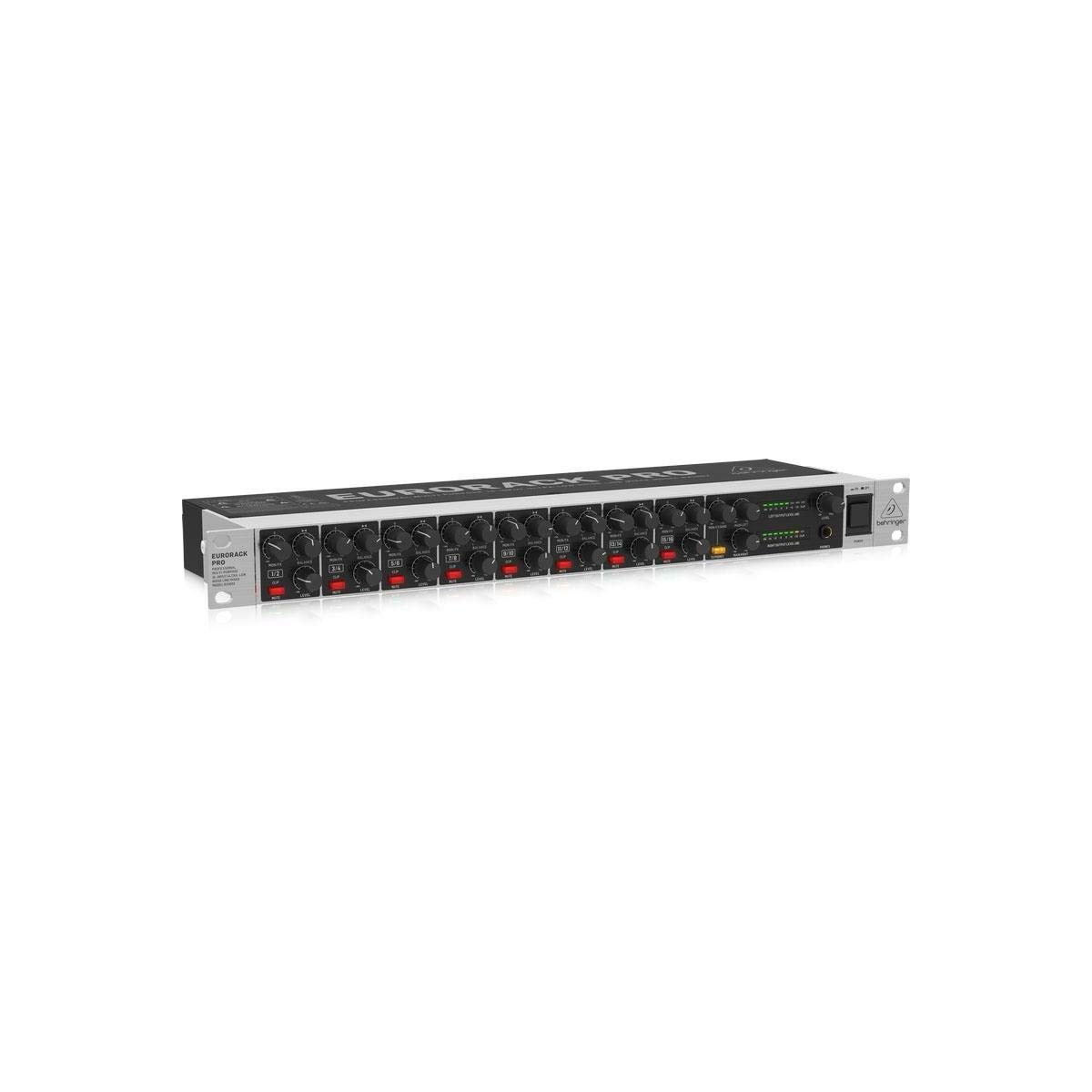 Behringer アナログラインミキサー 1Uサイズ 16モノ/8ステレオ 高品質マイクプリアンプ RX1602 V2