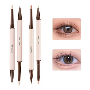 両頭涙袋ペン 2種類 涙袋 陰影 ハイライト&シャドウ アイシャドウ / 涙袋 / 涙袋ライナー / 涙袋 コンシーラー / アイシャドウ