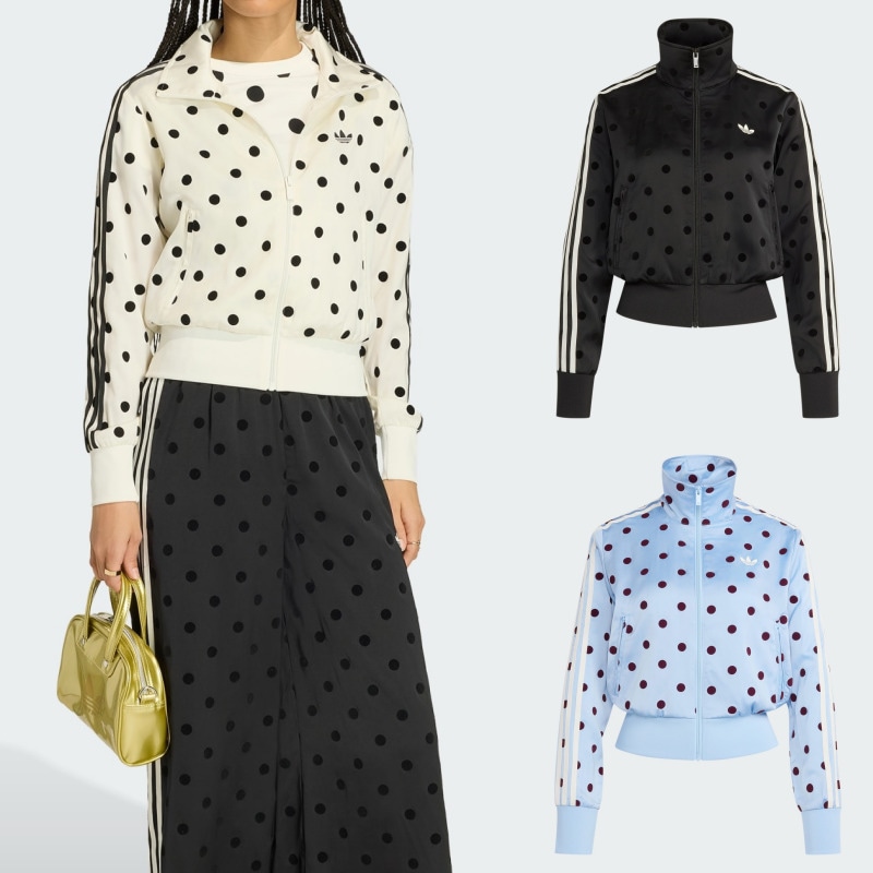 adidas 正規品 SATIN POLKA DOTS TT Track Top KV1165 KV1166 KV1167