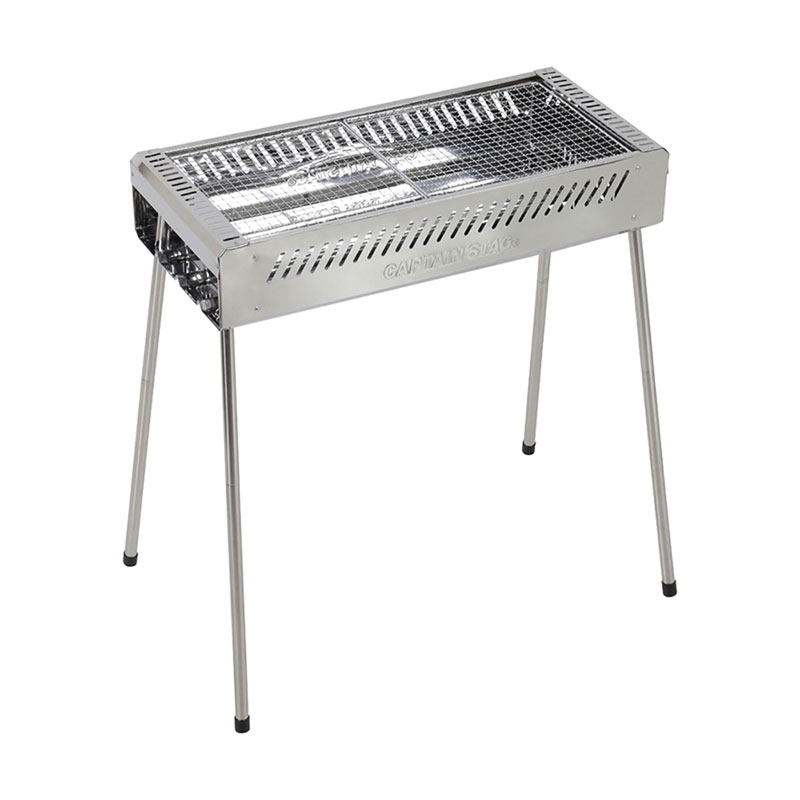 BBQ ステンレス グリル 650 トレッキング キャンプ用品 調理用具 (UG68)