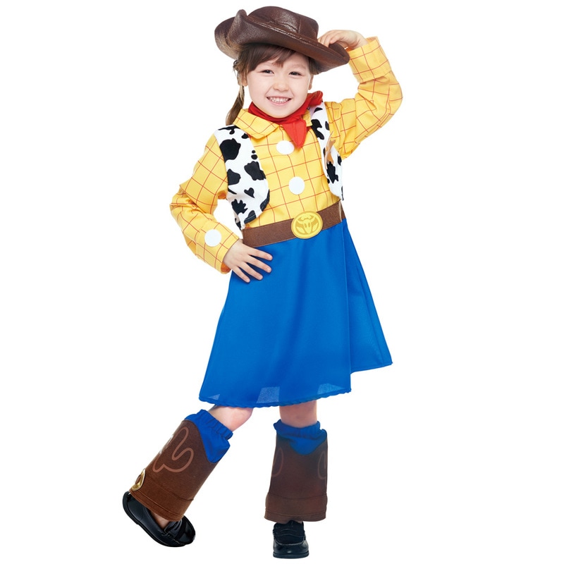 コスプレ 仮装 子ども用ウッディガール S 【 コスプレ 衣装 ハロウィン 仮装 コスチューム 子供 アニメ ディズニー グッズ キッズ トイストーリー トイ・ストーリー 正規ライセンス品 女の子 パ