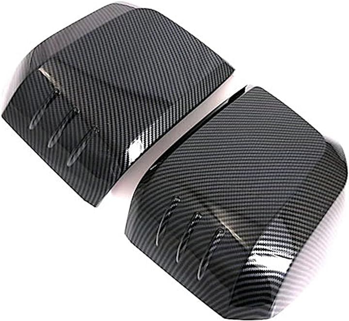 ハイエース 200系 6型 ドアミラーカバー サイドミラーカバー 両面テープ付き(カーボン)