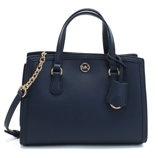 ハンドバッグ ショルダーバッグ CHANTAL 2WAY 30F2G7CM1T LEATHER 406 NAVY