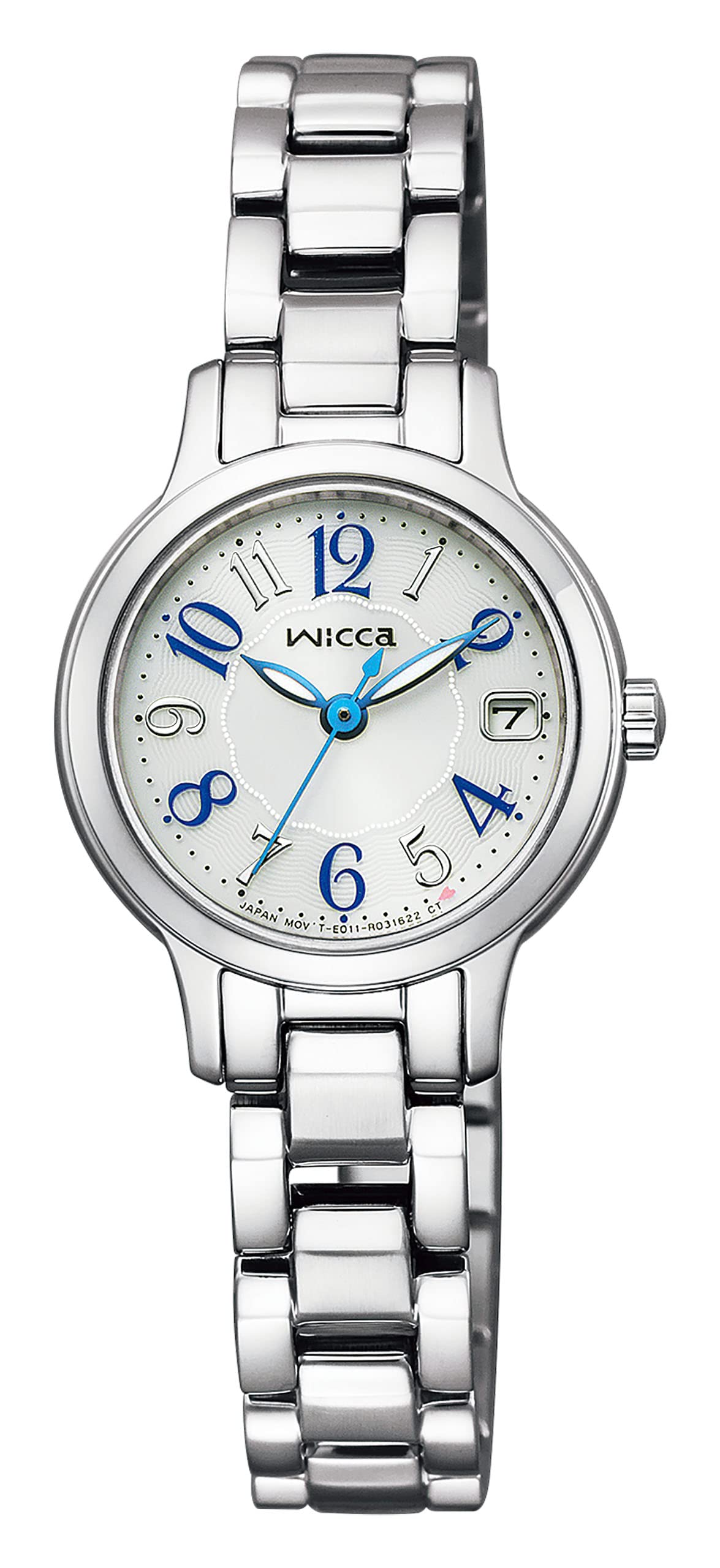 [Citizen] 腕時計 ウィッカ ソーラーテック 防水 秒針 日付 ホワイト KH4-912-13 レディース シルバー