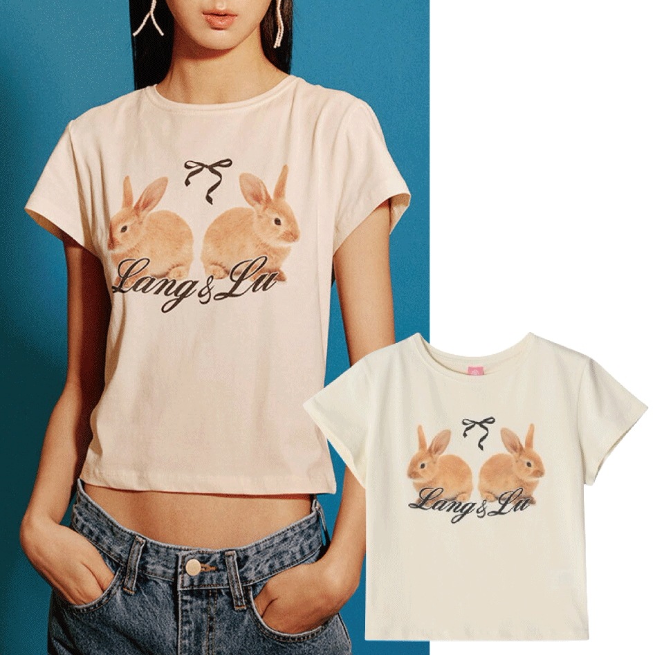 LIKE BUNNY T-Shirts_LIGHT YELLOW