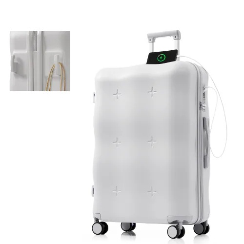 スーツケース キャリーバッグ キャリーケース Lサイズ 小型 超軽量 ファスナー式 TSAロック搭載 フック機能付き 360度回転 旅行 おしゃれ 人気色