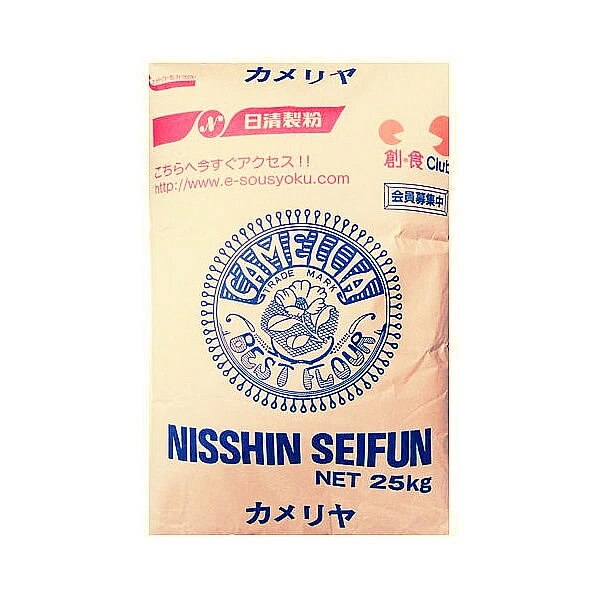 卸売 日清製粉 カメリヤ 小麦粉 （代表的な高級パン用粉-強力粉） 25kg その他 - flaviogimenis.com.br