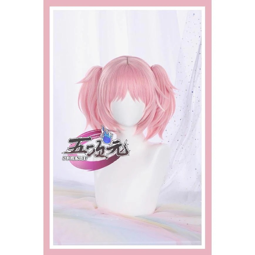 【評判の良い商品】ハロウィン レディース ウィッグ イベント用品 パーティー　魔法少女まどかマギカ　コスプレ　鹿目まどか　ウィッグ