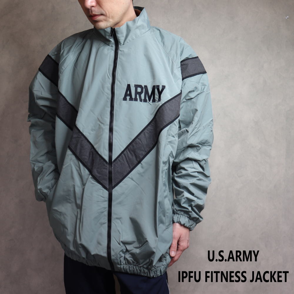 GI U.S.ARMY IPFU FITNESS JACKET アメリカ陸軍 フィットネス ジャケット グレー UDW523［WA］[IMP]【GIOH】