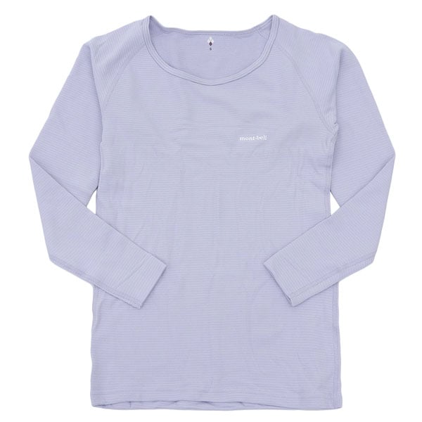 モンベル アンダーウェア インナー レディース ジオライン M.W.ラウンドネックシャツ Sサイズ ラベンダー RS1107705LV mont-bell