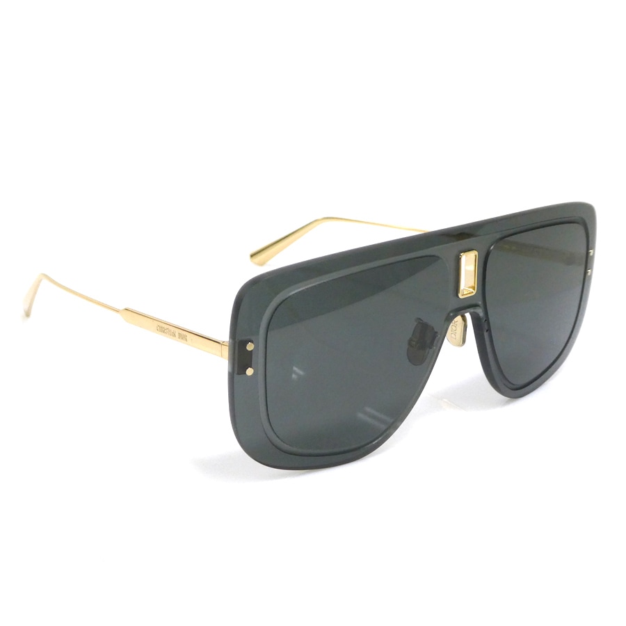 クリスチャンディオール Christian Dior サングラス メタル/プラスチック ブラック×ゴールド メンズ h31873i