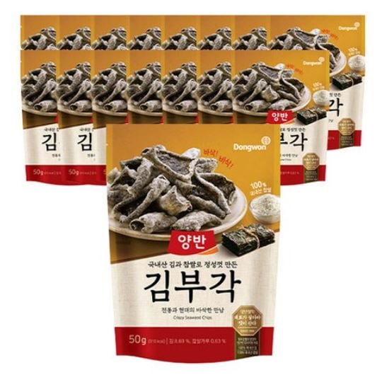 韓国 人気 両班ののり天 50g x 16個 k food 推薦