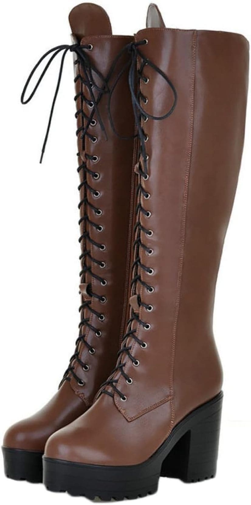 ロングブーツ レディース ハロウィン 厚底ブーツ 大きいサイズ 10センチヒール ブーツ 太ヒール ジョッキーブーツ エンジニアブーツ 通勤 高筒ブーツ オフィス 女子 アウトドア ロング丈 美脚 お