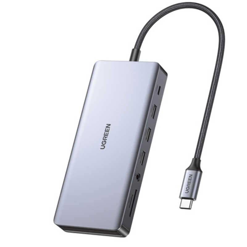 UGREEN　Revodok Pro 13-in-1 USB-C ハブ 15978 ［USB Power Delivery対応］ グレー　UGR-OT-000017