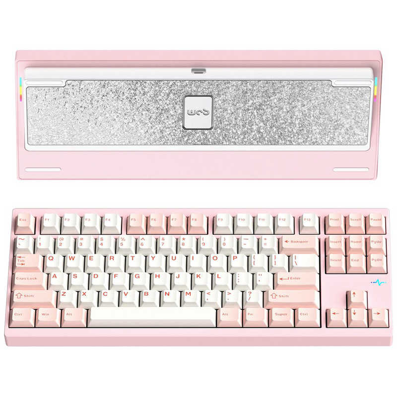 KIBU　Wobkey Crush 80 Pro Pink(有線・ワイヤレス/Bluetooth・USB)(バッテリー7500mAh/KAILH ココアスイッチ)　PC80REPINK 23,944円