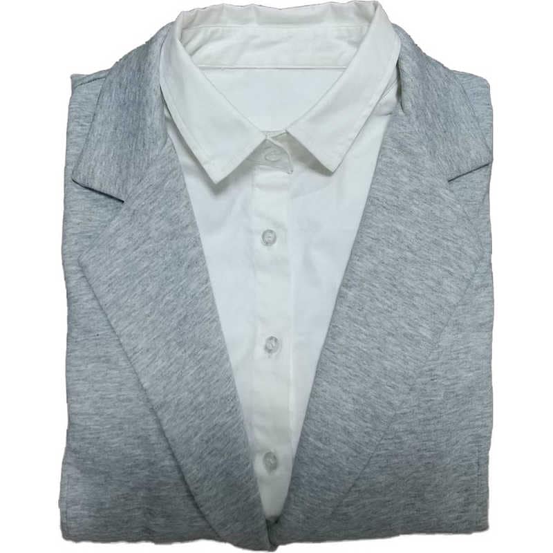 SAVVYANDMORE　スーツ型パジャマビズウェットグレーMサイズ