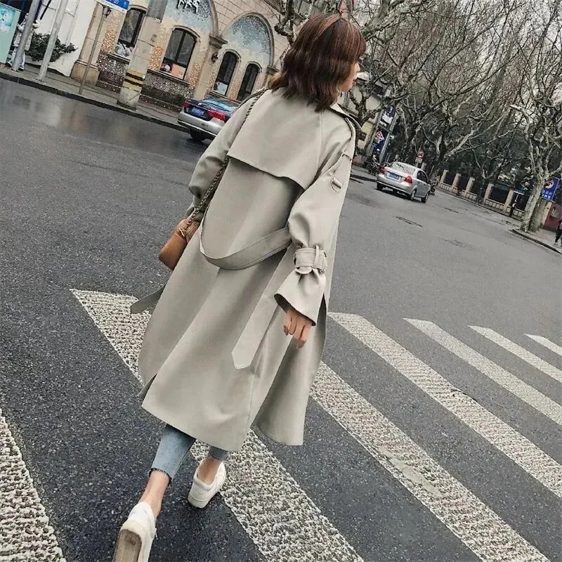 人気アウター2024 新作 韓国版ルーズトレンチコート おしゃれアウター ノーカラーコート30%制限