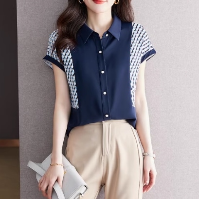 レディース トップス シャツ ブラウス スタンドカラー ストレート 薄手 かわいい 大人可愛い きれいめ 上品 おしゃれ エレガント 主役級 存在感 ラブリー キュート クラシカル ロマンティック