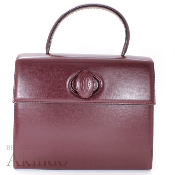 【新品同様】バッグ マストライン 新型 ボルドー レザー ハンドバッグ カーフ レディース 本革 軽量 プレゼント ブランド ギフト 人気 女性 定番 カバン bag カル