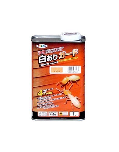 （まとめ買い）油性白ありガード 1L オレンジ [x3缶セット]