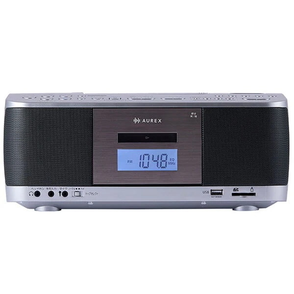 AX-KCR70(S) シルバー AUREX CDラジカセ(ワイドFM対応 / Bluetooth対応)