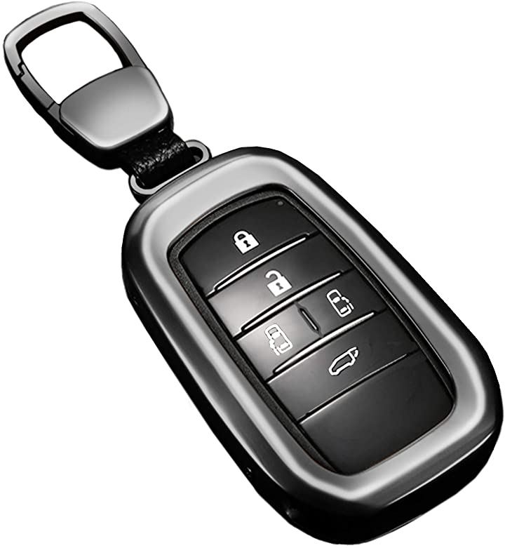 h＆b 汎用 スマート キー カバー トヨタ アルファード ヴェルファイア 30系 ハリアー 80系( グレー)