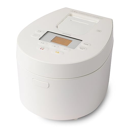 アイリスオーヤマ 炊飯器 5.5合 IH式 50銘柄炊き分け機能 極厚火釜 ヘルシーメニュー 低温調理機能 パンケーキ機能 ホワイト RC-IL50-W