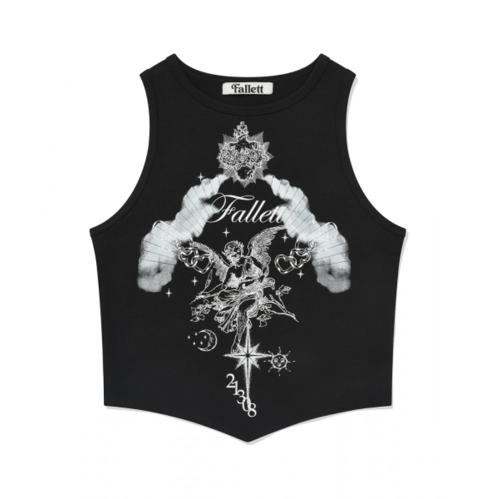 ファレットホーリーエンジェル Vカットノースリーブブラック