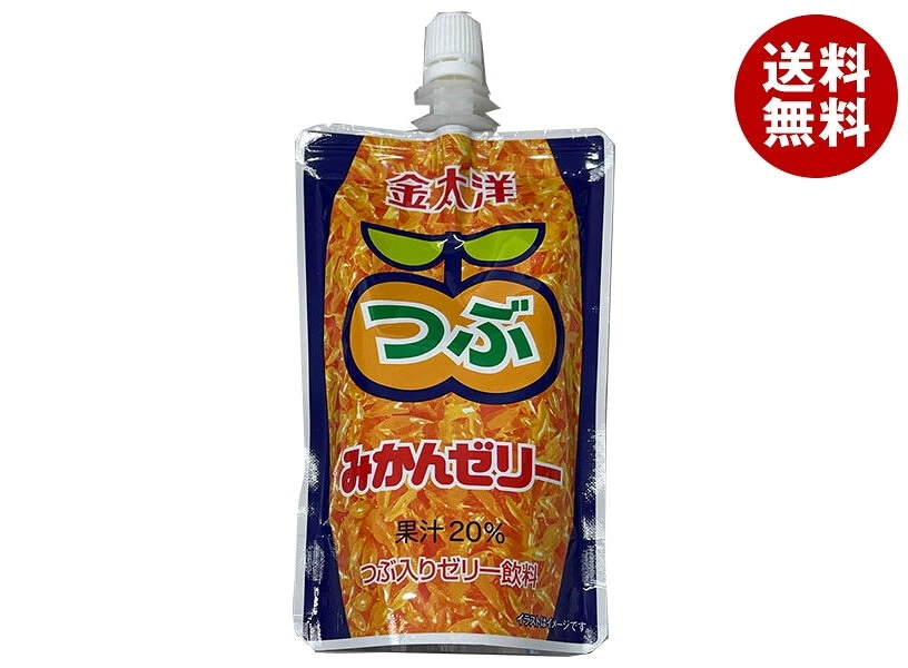 太洋食品 金太洋つぶみかんゼリー 150gパウチ×24本入×(2ケース)