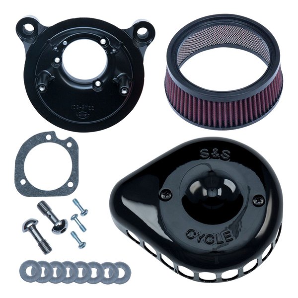 ステルス エアクリーナーキット ミニティアドロップ グロスブラック 170-0450