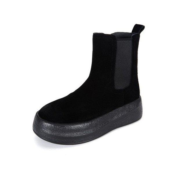 女性プラットフォームバンディングチェルシーブーツ 522667IA