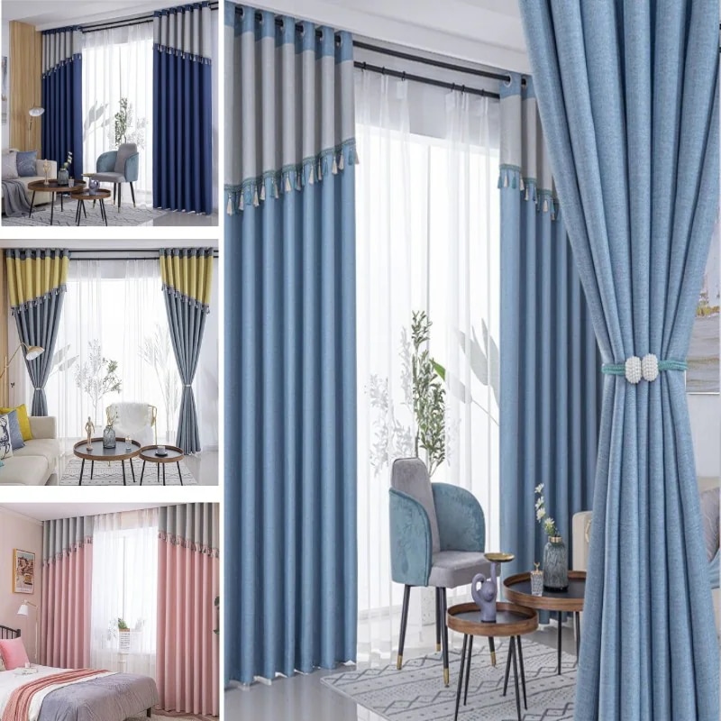 2点セット韓国ファッション 遮光カーテン 寝室のカーテン 断熱 遮光 省エネ レースカーテン UVカット防音