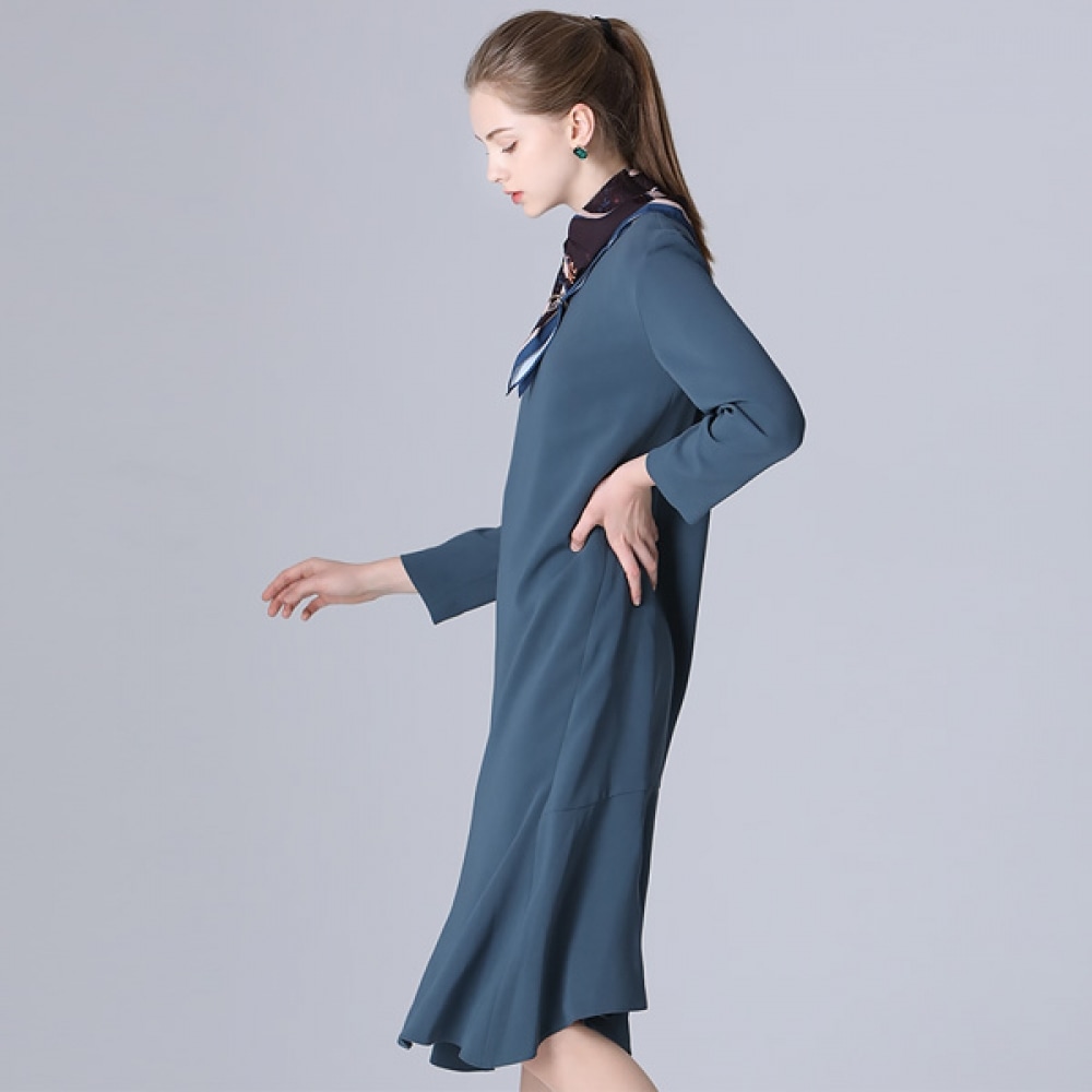 (Sshes Miss) 高品質スカーフセットマーメイドロングドレス