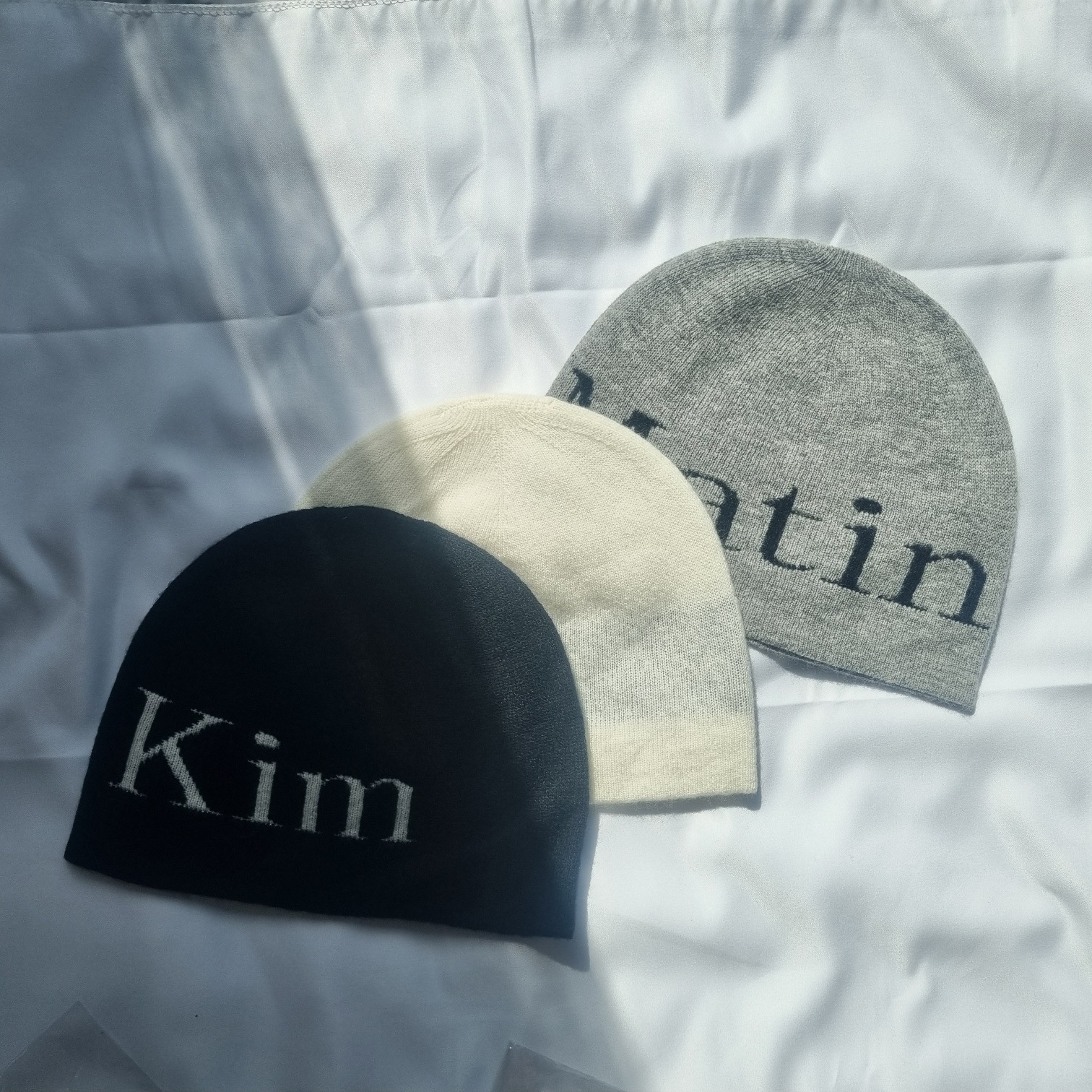 LOGO JACQUARD SHORT BEANIE 3Colors