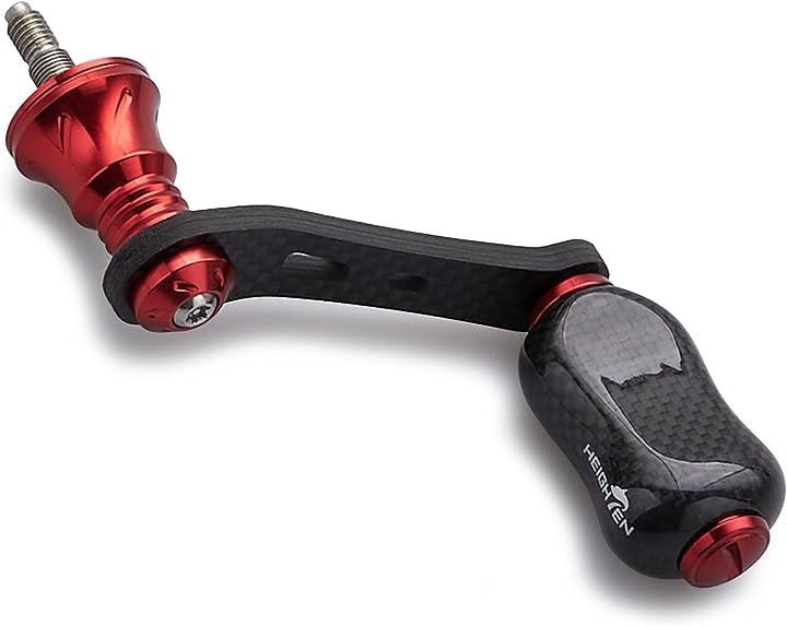 42mm リール ハンドル 21mm ノブ 搭載 シマノ ダイワ スピニングリール 通用ライトゲーム 渓流釣りGourd Series レッド 746(レッド)