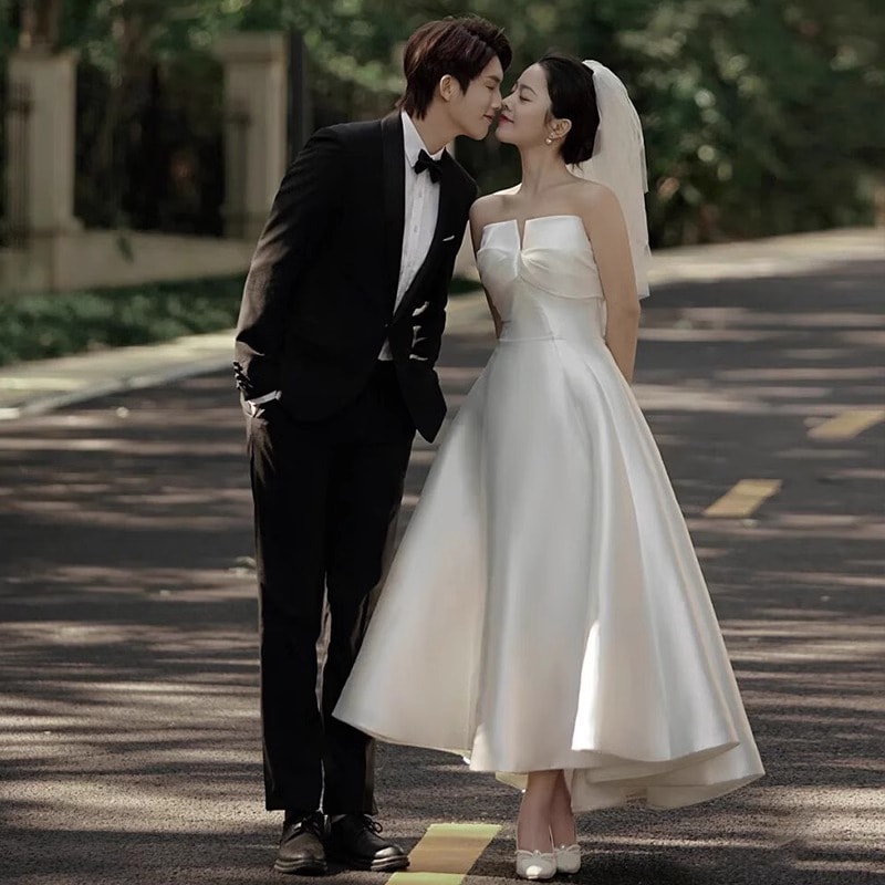 【今恋】ウェディングドレス 白 結婚式 花嫁 サイズオーダーメイド可能 成人式 お呼ばれ ウェディング 演奏会 二次会 パーティードレス 前撮り ワンピース ロングドレス メガ割 22