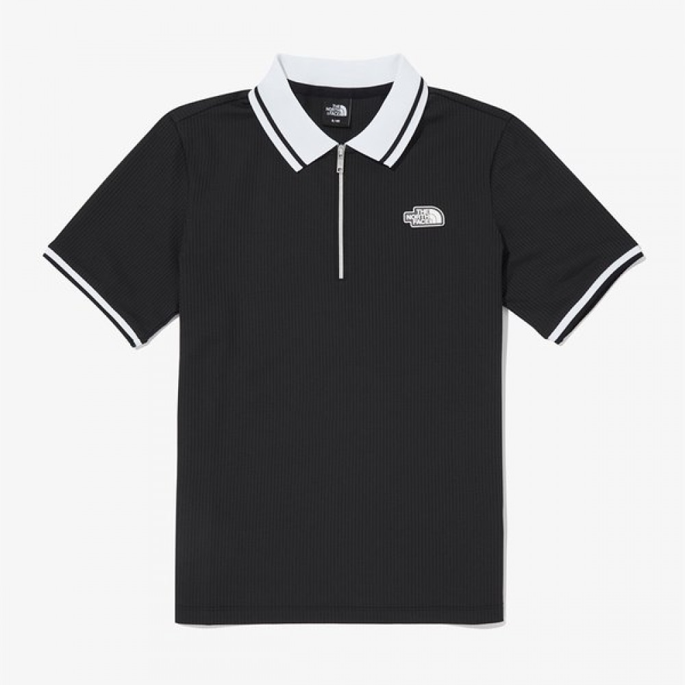[ノースフェイス公式] NT7PQ37A 女性用アイスフィールド半袖ジップアップポロ